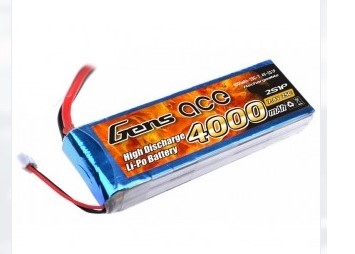 Battery LiPo GENS 4000 mAh 3S 11,1v 25C (Gens Ace)